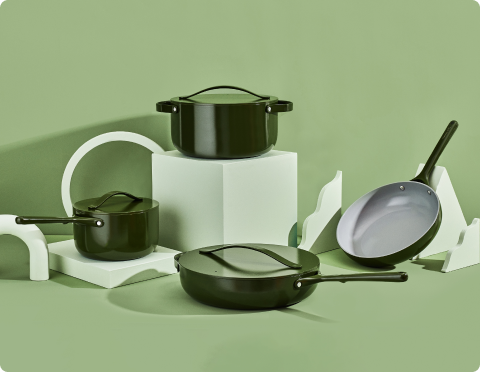 Caraway x Tan France Monochrome Cookware Set in Moss – Premium Home Source
