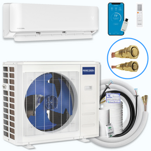 MRCOOL DIY® 5th Gen E Star 18,000 BTU Single Zone Mini Split Complete System 230V with 25 ft. DIY Quick Connect Line Set and DIYPRO Cable, DIY-18-HP-WM-230D25-O