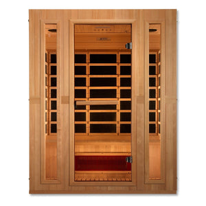 Maxxus Trinity Low EMF Indoor Infrared Sauna in Canadian Hemlock (3-Person Capacity)