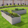 Olle Gardens 17" Tall "L" Shape Infinity Raised Garden Bed - Ivory