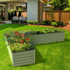 Olle Gardens 17" Tall "L" Shape Infinity Raised Garden Bed - Sage Green