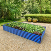 Olle Gardens 17" Tall Rectangle Infinity Raised Garden Bed - Cobalt Blue
