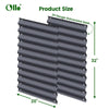Olle Gardens 32" Tall, 12-in-1 20" Raised Bed Extension Kit - Midnight Grey
