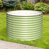 Olle Gardens 32" Tall x 42" Round Bed - Sage Green