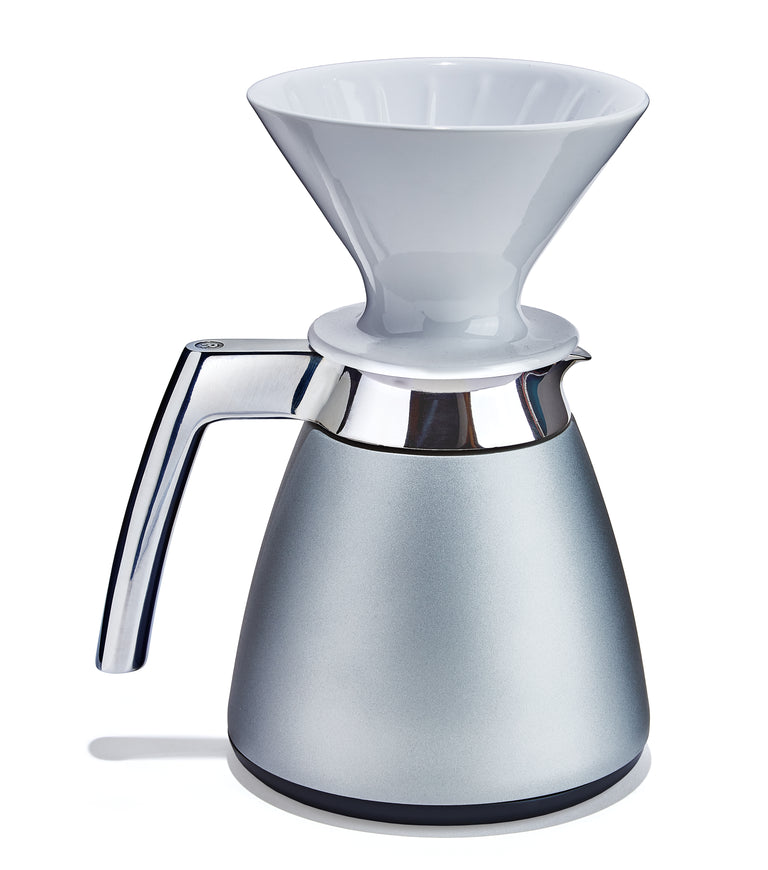 Ratio Thermal Carafe and Dripper in Bright Silver