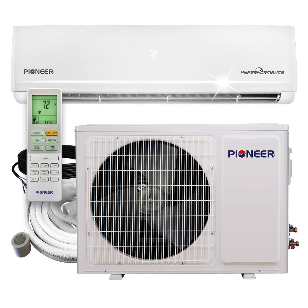 Pioneer Hyperformance 12K BTU Ductless Mini Split Hyper Heat Pump Comp