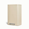 Caraway 45L Rectangular Step Trash Can - Cream