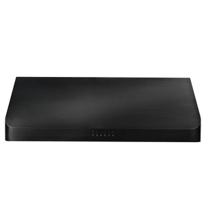 ZLINE 30" 600 CFM Ducted Under Cabinet Range Hood in Black Stainless Steel, BS623-30