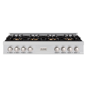 ZLINE 48" Classic Gas Rangetop with 8 Burner DuoPro™ Cooktop in Stainless Steel, PCRT48