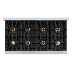 ZLINE 48" Classic Gas Rangetop with 8 Burner DuoPro™ Cooktop in Stainless Steel, PCRT48
