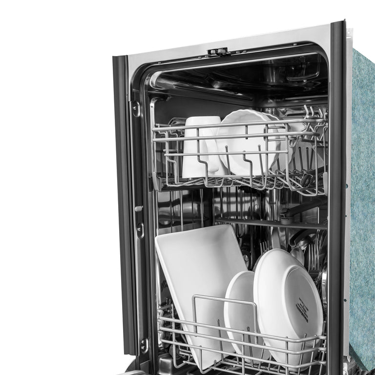 ZLINE 18 in. Top Control Dishwasher in Custom Panel Ready with Stainless Steel Tub, DW7714-18