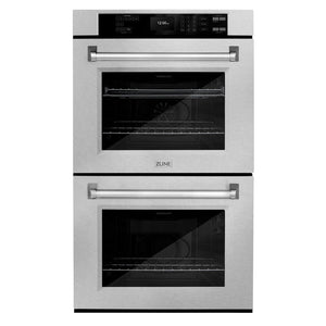 ZLINE 30" Professional True Convection Double Wall Oven with Air Fry and Self Clean in Satin Stainless Steel, WADS-30
