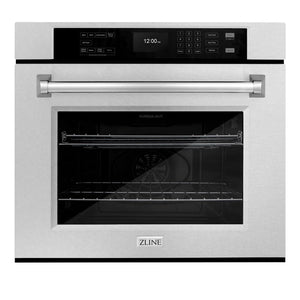 ZLINE 30" Professional True Convection Single Wall Oven with Air Fry and Self Clean in Satin Stainless Steel, WASS-30
