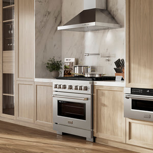 ZLINE 36" 5.2 cu. ft. Paramount Dual Fuel Range with 6 Burner DuoPro™ Cooktop and Electric Convection Oven in Satin Stainless Steel, PSDRS-36