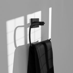 ZLINE Rubicon Towel Ring in Matte Black, RBCN1-TRNG-MB