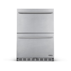 NewAir 24 In. Outdoor 20 Bottle, 80 Can Wine and Beverage Refrigerator, NOF100SS00