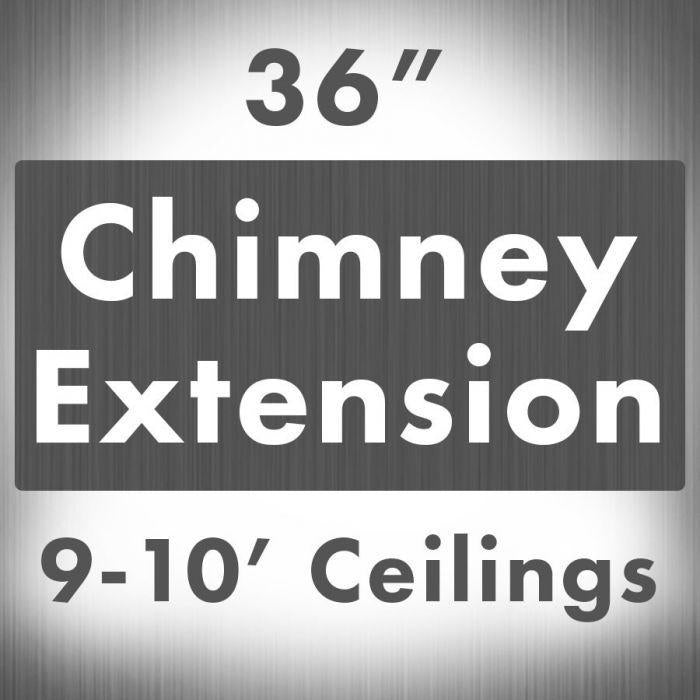 ZLINE 1 Piece Chimney Extension for 10ft Ceiling, 1PCEXT-455/476/477/667/697