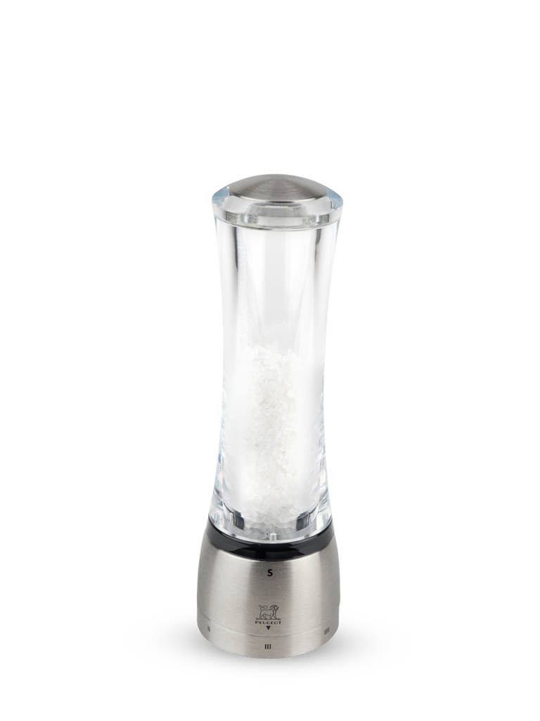Peugeot Daman Salt Mill in Acrylic/Stainless 21 cm - 8in