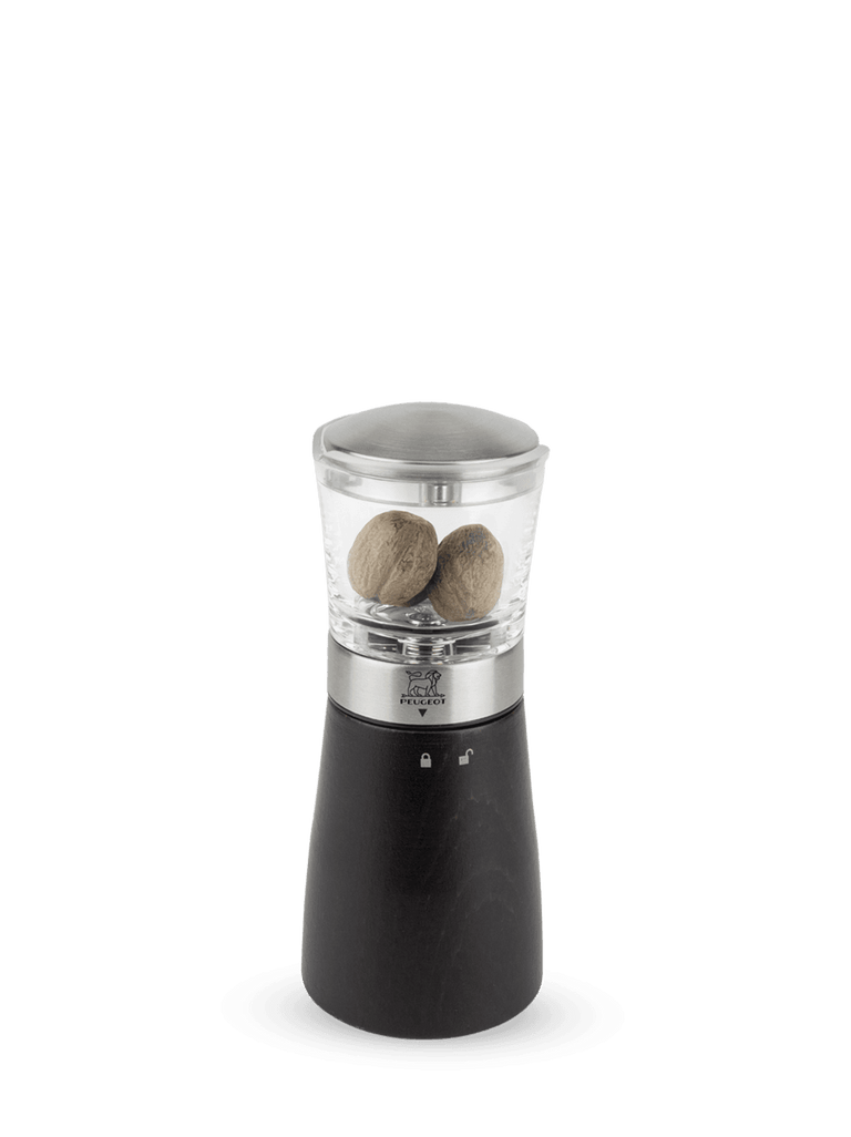 Peugeot Madras Nutmeg Mill in Wood/Stainless Chocolate 15 cm - 6in