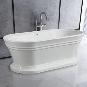 Vanity Art 59 in. x 30 in. Freestanding Soaking Bathtub, VA6610