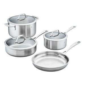 ZWILLING 7pc Stainless Steel Cookware Set, Spirit 3-Ply Series