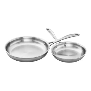 ZWILLING 2pc Stainless Steel Fry Pan Set, Spirit 3-Ply Series
