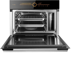 Fotile 24 in. Built-in Steam Oven in Tempered Glass and Stainless Steel, SCD42-C2T
