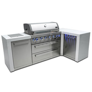 Mont Alpi 805 Deluxe Island Grill with 90 Degree Corner, MAi805-D90C