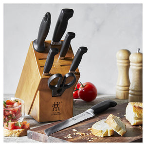 ZWILLING 8pc Knife Block Set, Four Star Series