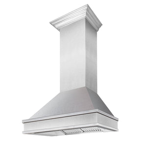 ZLINE 36" Designer Series Ducted Wall Mount Range Hood in Satin Stainless Steel, 8656S-36
