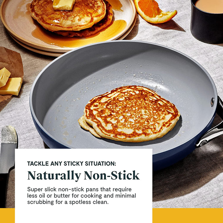 Caraway Non-Toxic and Non-Stick Cookware Set in Marigold