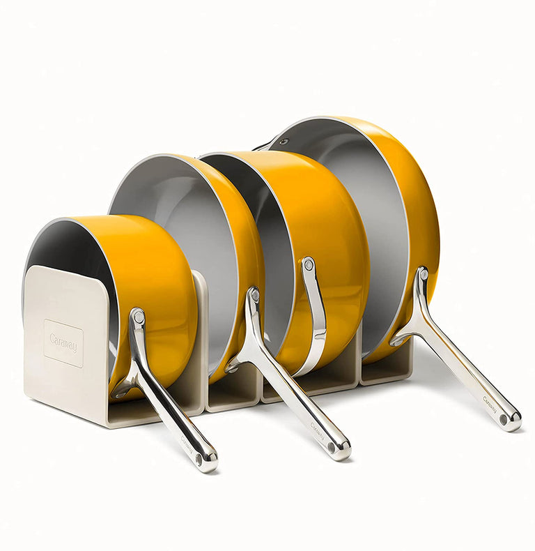 Caraway Marigold Cookware Set in Storage Dividers