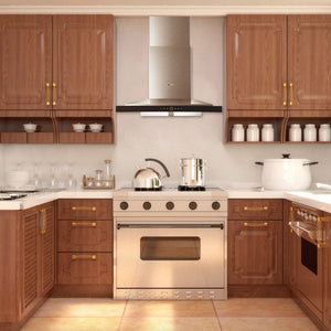 Fotile Perimeter Vent Series 36 In. 900 CFM Wall Mount Range Hood with Touchscreen in Stainless Steel, EMS9018