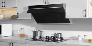 FOTILE Slant Vent Series 36 In. 1,000 CFM Under Cabinet or Wall Mount Range Hood in Black, JQG9006