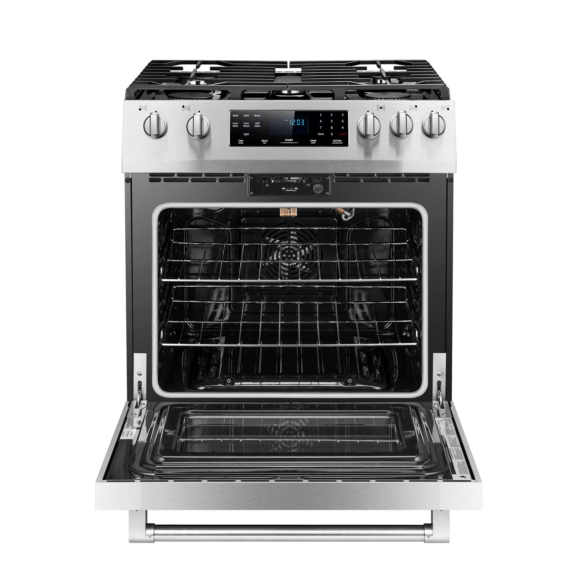 Fotile Appliance Package 30 In. Gas Range and 30 In. Silver Gray Range