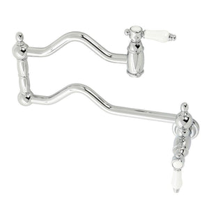 Kingston Brass Two-Handle Pot Filler in Polished Chrome, KS2101BPL