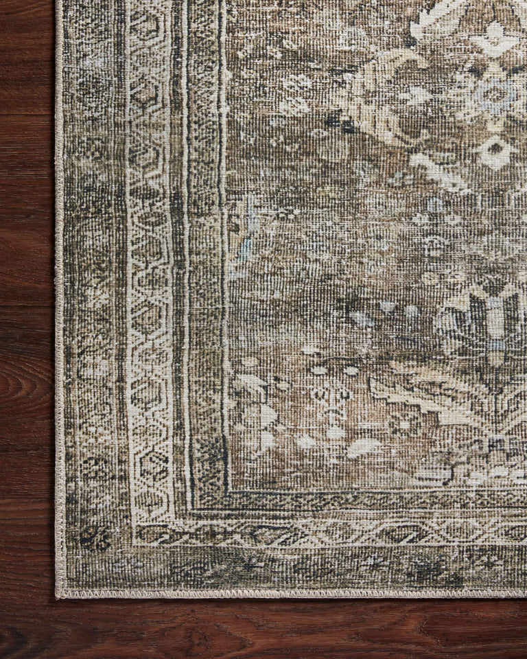 Loloi II Layla Collection Rug in Antique, Moss - 2'0" x 5'0"