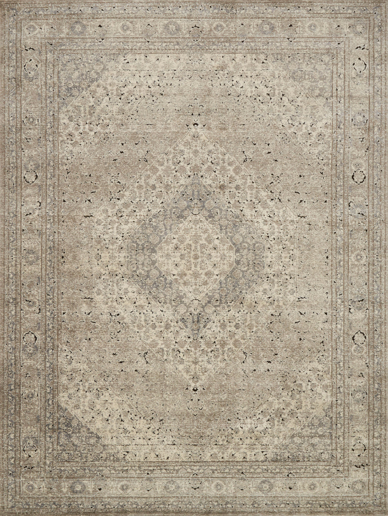 Loloi Rugs Millennium Collection Rug in Sand, Ivory - 7'7" x 7'7"