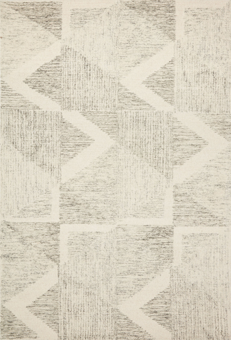Loloi Rugs Milo Collection Rug in Lt Grey, Granite - 7'9" x 9'9"