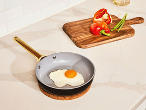 Caraway Mini Duo Cookware Set in Black with Gold Handles