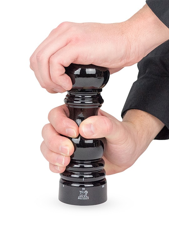 Peugeot Paris u'Select Pepper Mill in Wood Black Lacquered 18 cm - 7in
