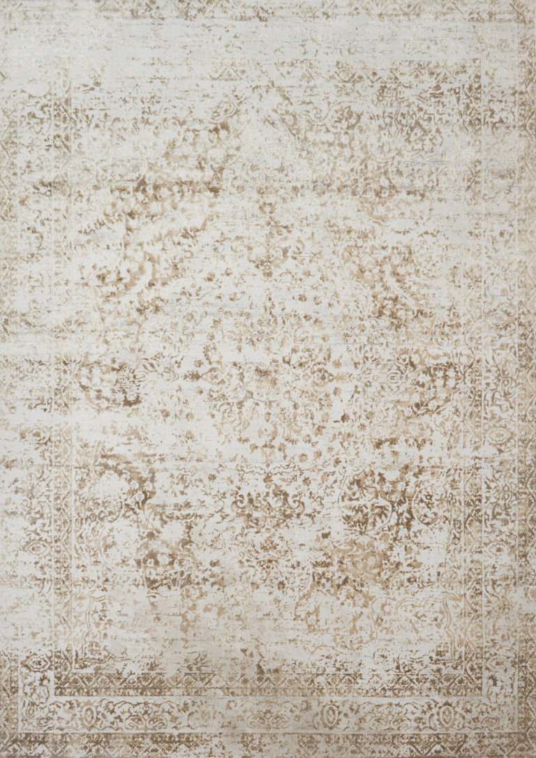 Loloi Rugs Patina Collection Rug in Champagne, Lt. Grey - 7'10" x 10'10"