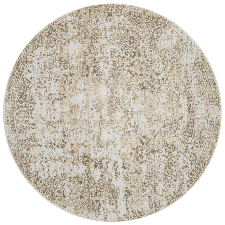 Loloi Rugs Patina Collection Rug in Champagne, Lt. Grey - 6'7" x 9'2"