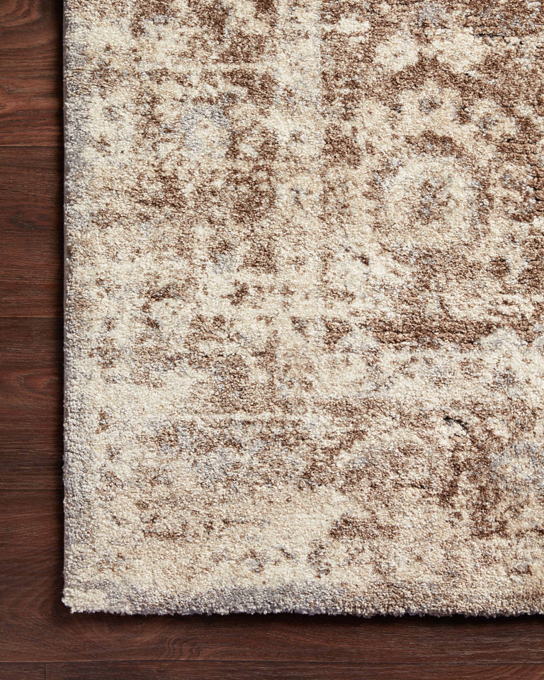 Loloi Rugs Theory Collection Rug in Mocha, Natural - 7'10" x 10'10"