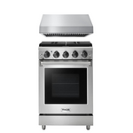 Thor Kitchen Package - 24 in. Gas Range & Range Hood, AP-LRG2401U