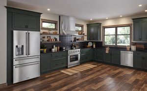 THOR Kitchen Package - 36" Gas Range, Range Hood, Refrigerator with Water and Ice Dispenser, Dishwasher, AP-HRG3618U-W-7