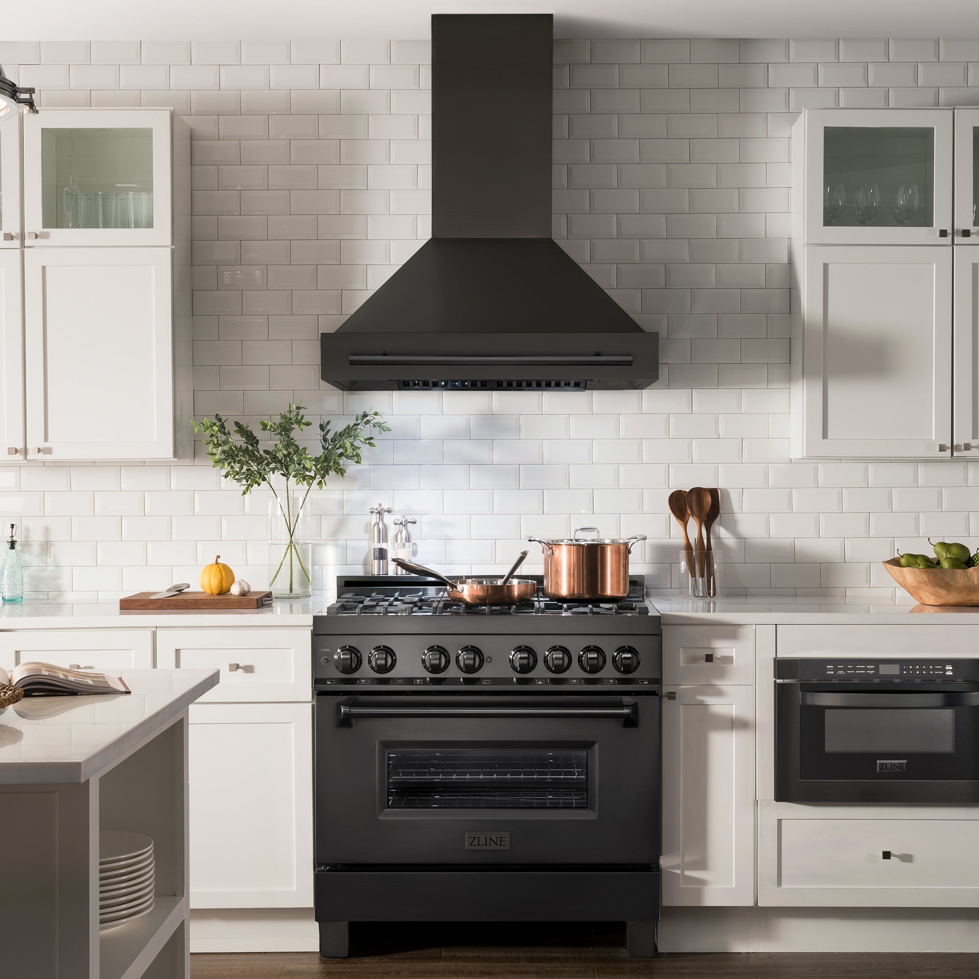 30 inch black shop stainless range hood