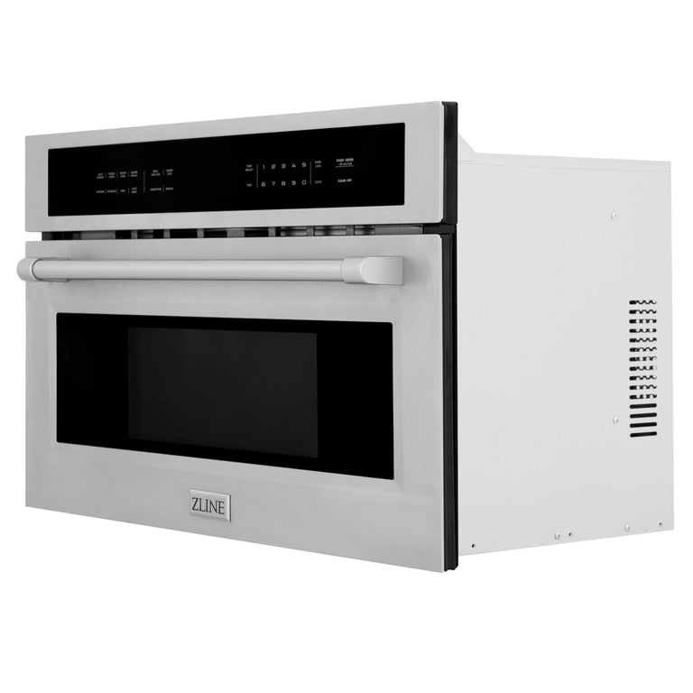 ZLINE 30 in. Built-in Convection Microwave Oven in Stainless Steel with Speed and Sensor Cooking, MWO-30