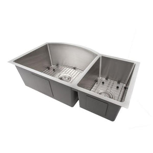 ZLINE Gateway Series 33 Inch Undermount Double Bowl Sink in Stainless Steel SC70D-33-4