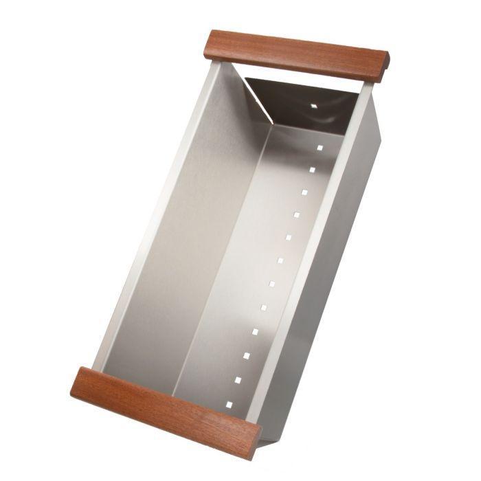 ZLINE Designer Series 33 Inch Undermount Single Bowl Ledge Sink in Stainless Steel with Accessories SLS-33-10